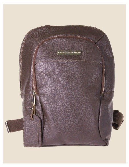 Zaino in vera pelle - Joey - Marrone
