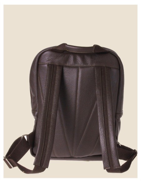Zaino in vera pelle - Joey - Marrone