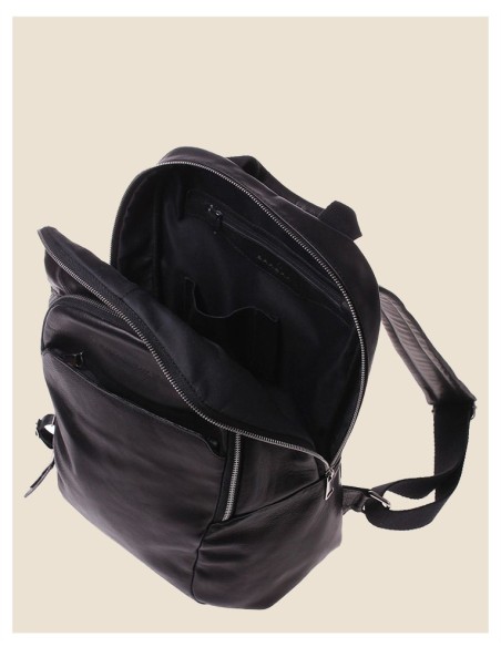 Zaino in vera pelle - Joey - Marrone