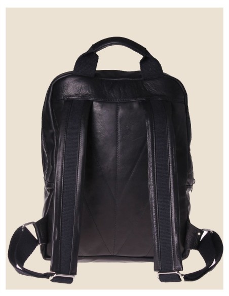 Zaino in vera pelle - Joey - Marrone