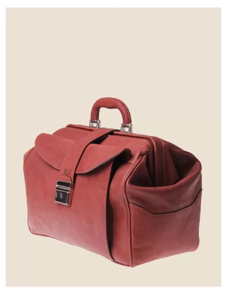 bauletto da  dottore uomo in pelle testa di moro artigianato italiano