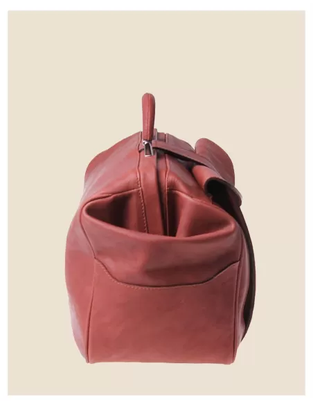 bauletto da  dottore uomo in pelle testa di moro artigianato italiano