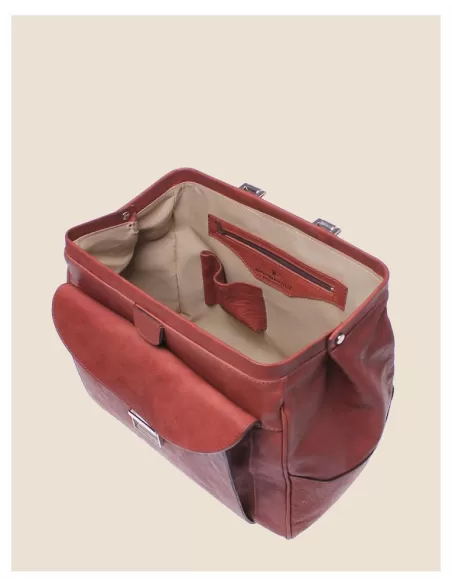 bauletto da  dottore uomo in pelle testa di moro artigianato italiano
