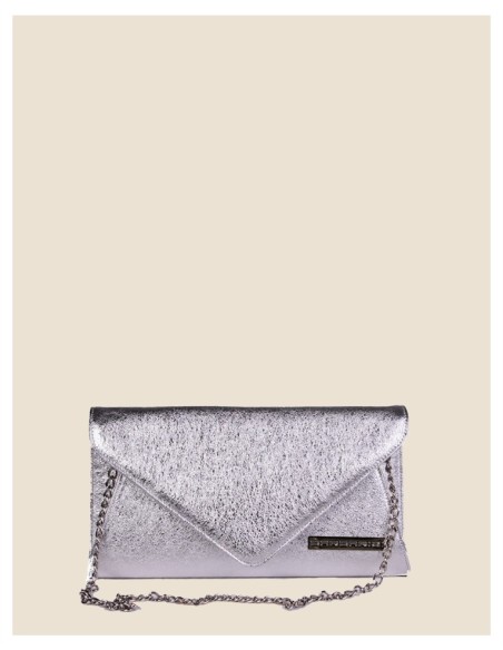 Pochette donna in vera pelle - Victoria - bronzo