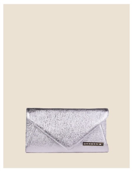 Pochette donna in vera pelle - Victoria - bronzo