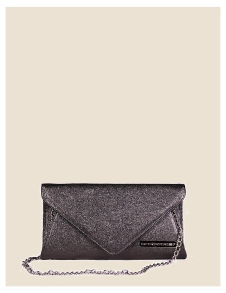 Pochette donna in vera pelle - Victoria - bronzo