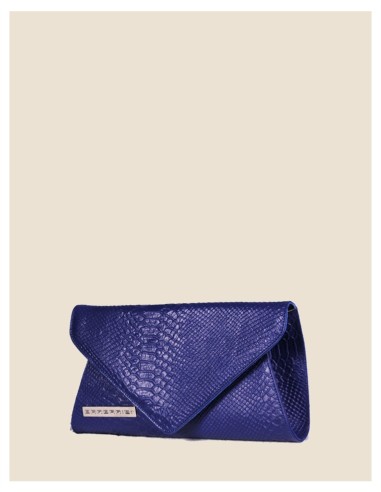 Pochette donna pelle rosso effetto serpente tracolla oro