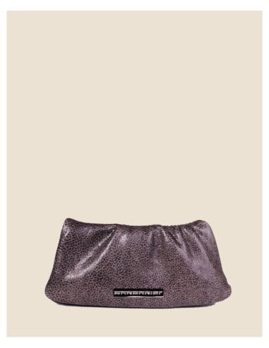 Pochette donna in vera pelle - Erika - nero