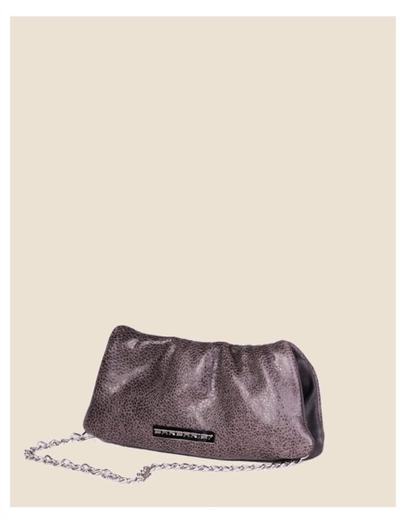 Pochette donna in vera pelle - Erika - nero