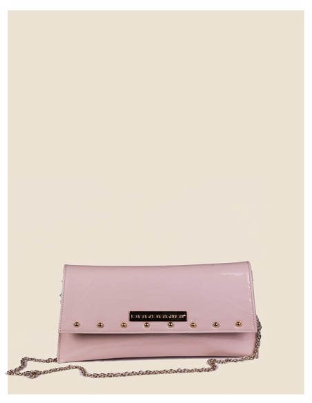 pochette donna in vera pelle - Laura - grigio scuro