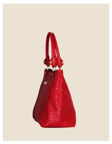 Borsa artigianale in vera pelle - Sofia - cuoio intrecciato