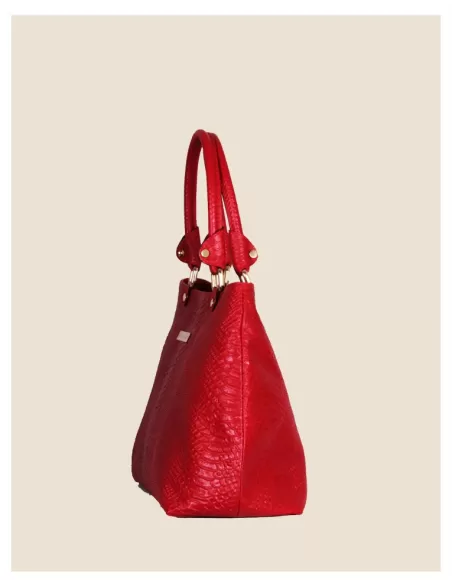 Borsa artigianale in vera pelle - Sofia - cuoio intrecciato