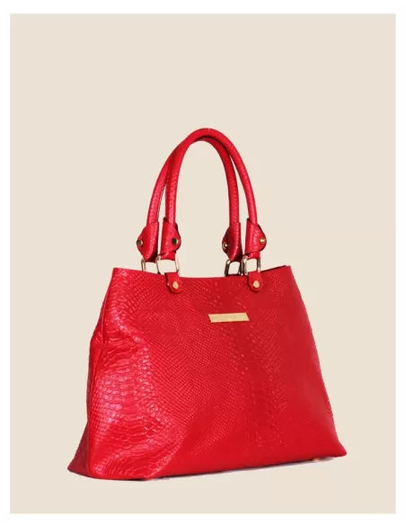 Borsa artigianale in vera pelle - Sofia - cuoio intrecciato