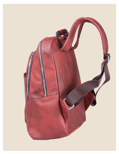 Zaino in vera pelle - Joey - Marrone