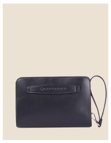 Pochette Uomo in vera pelle - Bike - marrone