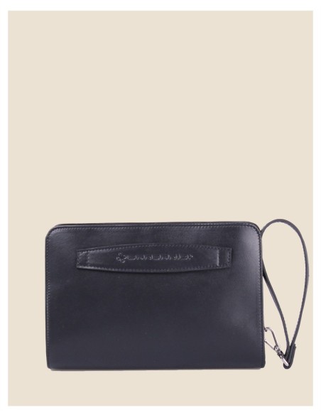 Pochette Uomo in vera pelle - Bike - marrone