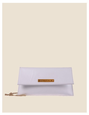 pochette donna in vera pelle - Laura - grigio scuro
