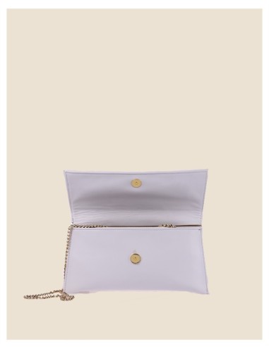 pochette donna in vera pelle - Laura - grigio scuro