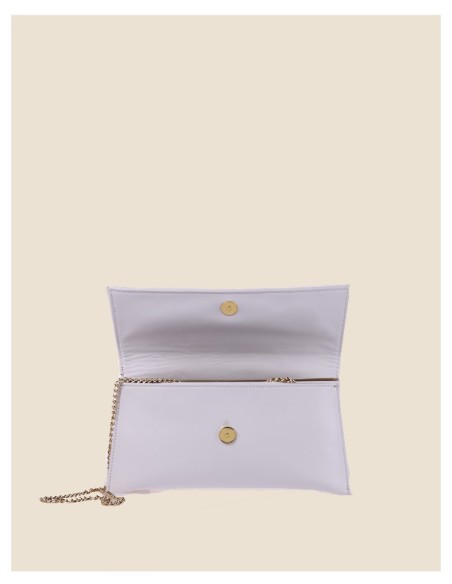 pochette donna in vera pelle - Laura - grigio scuro