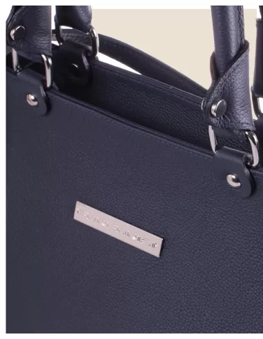 Borsa artigianale in vera pelle - Sofia - cuoio intrecciato