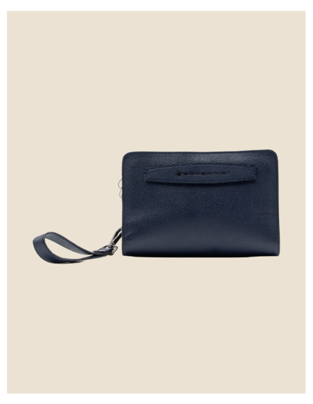 Pochette Uomo in vera pelle - Bike - marrone
