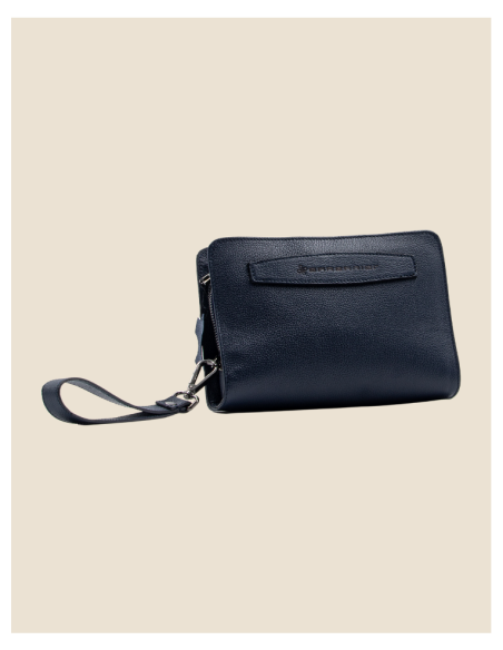 Pochette Uomo in vera pelle - Bike - marrone