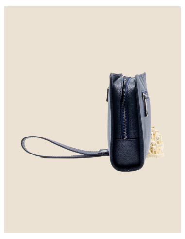 Pochette Uomo in vera pelle - Bike - marrone