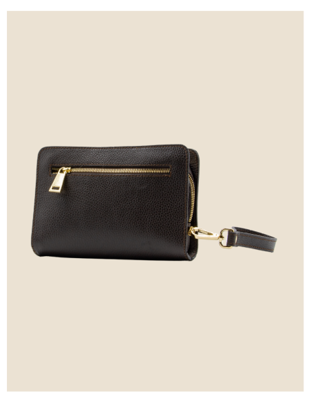 Pochette Uomo in vera pelle - Bike - marrone