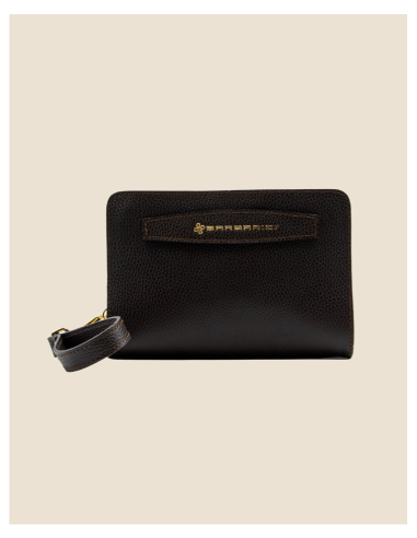Pochette Uomo in vera pelle - Bike - marrone