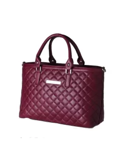 Borsa a mano in vera pelle - Naomi - rubino 2