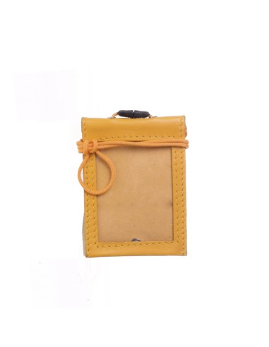 Portatesserini Porta tesserino / Portabadge - Verticale - In pelle - beige